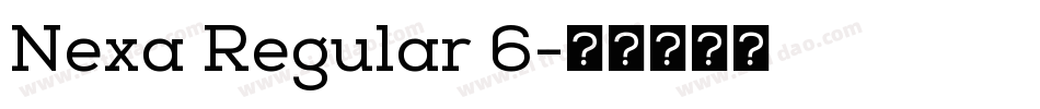 Nexa Regular 6字体转换